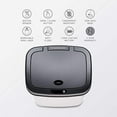 thumbnail image 5 of Nine Stars Automatic Bathroom Trash Can, 3 Gallon Stainless Steel, Motion Sensor Hands-Free Soft-Close Lid Garbage Bin, Silver, 5 of 7