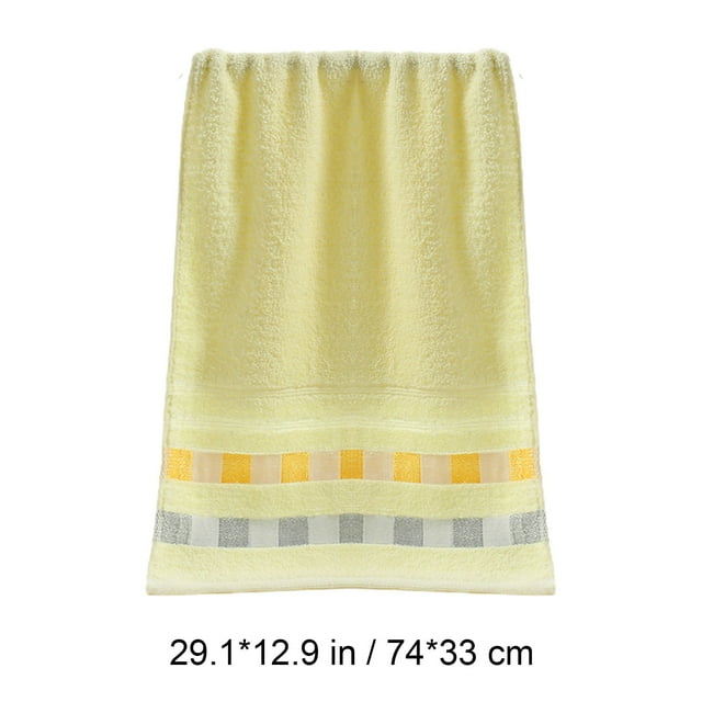 Yhmxh Toallas de algodón de 74x33 cm para adultos, absorbentes, gruesas, para baño y manos.