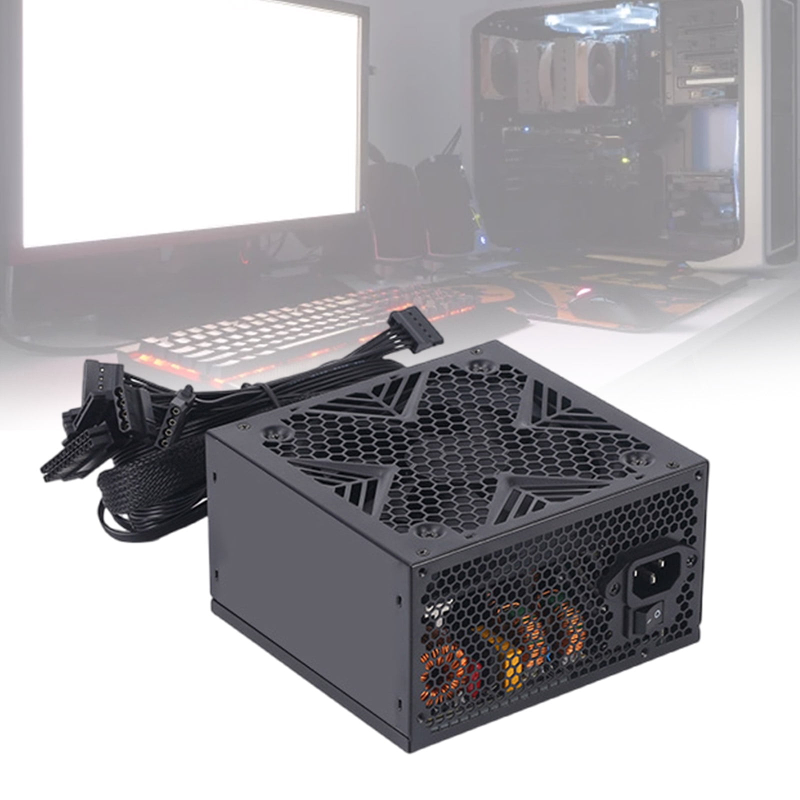 High Efficiency Gaming Power Supply Small Size 550W/650W/750W with Intelligent Cooling and Full Protections Features
