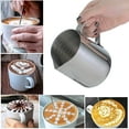 thumbnail image 2 of 304 stainless steel milk frother 600ml milk coffee measuring cup steam pot suitable for espresso latte art milk froth, 2 of 8