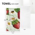 thumbnail image 4 of Nawy Strawberry Daisies Bee Towels - Funny Kitchen Towels for Kitchens, Bathrooms, Showers - Absorbent Hand Towels - 2-Pack 27.5*16in, 4 of 6