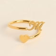 thumbnail image 2 of Xihbxyly Anillos de Inicial de Oro, Anillo Apilable con Letra Abierta, Joyería Ajustable con Alfabeto, Regalos Personalizados Únicos, Accesorio de Moda para Mujer, Perfecto para Mamá o Novia., 2 of 3