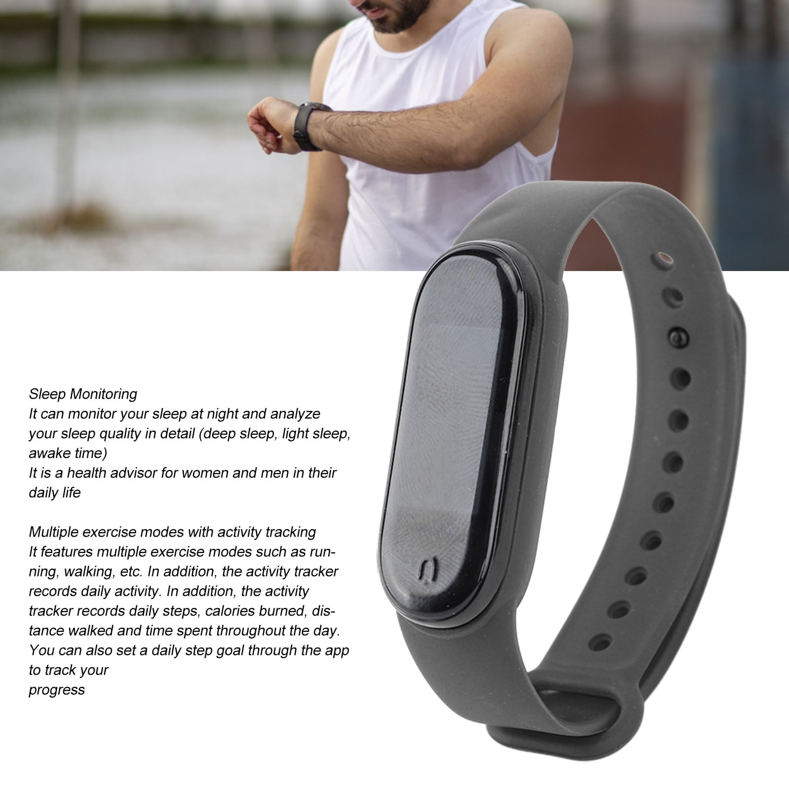Smart Watch Fitness Tracker with Calorie Step Counter, Sleep