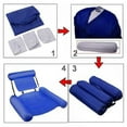 thumbnail image 3 of Inflatable Water Hammock Pool Float Floating Bed Lounge Chair Foldable Floating Row Chair Beach Swimming Pool Pool Seat for Indoor Outdoor, 3 of 9