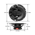 thumbnail image 5 of BOSS Audio Systems CH6530B Chaos 6.5 inch Car Speakers (2pc) - 300 Watts Max (per pair), Coaxial, 3 Way, Full Range, 4 Ohms (Black), 5 of 7