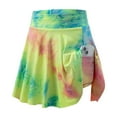 thumbnail image 3 of MEZZALL Children Spring Summer Tie Dye Skirts With Running Tennis Pocket Sport Skirts Versatile, 11-12 Years, 3 of 4