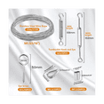 thumbnail image 2 of 1/16Inch Turnbuckle Wire Tensioner Kit Heavy Turnbuckle Cable Railing Kit 115Ft Wire Rope Hook and Eye Turnbuckle Kit, 2 of 8