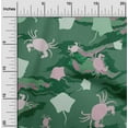 thumbnail image 2 of oneOone Tissu en Viscose Chiffon Vert Matériel de Robe de Mer Tissu Imprimé Tissu au Mètre 42 Pouces de Large, 2 of 4