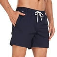 thumbnail image 4 of Kakii Men's Swim Trunks with Storage Pocket, Quick-Dry Board Shorts with Secure Waist Pocket & Drawstring, 4 of 7