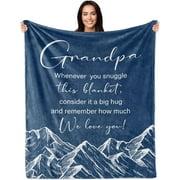 Grandpa Gifts, Fathers Day Best Gifts for Grandpa, Gifts for Grandpa, Grandpa Birthday Gifts, Good Birthday Gift for Grandpa from Grandkids, Funny Papa Pawpaw Grandfather Gift 60"X50" Blanket