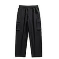 thumbnail image 4 of Men’s Loose Fit Cargo Pants with Multi-Pocket Design Drawstring Waist Straight Leg Casual Trousers for Daily Wear Outdoor Activities, 4 of 4