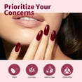 thumbnail image 3 of Set de esmaltes en gel CANNI, 6 colores, 9 ml, sin hemas, rojo oscuro, 3 of 9
