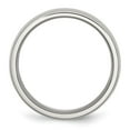 thumbnail image 2 of Auriga Stainless Steel Polished 8 mm Half Round Band for Women Size 8, 2 of 6