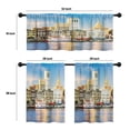 thumbnail image 4 of LALILO Kitchen Curtains and Valances Set of 3 36" Usa Window Treatment Tiers for Window Decor, 4 of 5