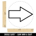 thumbnail image 2 of Arrow Rounded Corners Outline Self-Inking Rubber Stamp Ink Stamper - Red Ink - Medium 1 Inch, 2 of 7