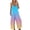 Sky Blue, variant on Womens Jumpsuit Casual Loose Sleeveless Adjustable Spaghetti Strap Stretchy Wide Leg Romper,Brown,XL