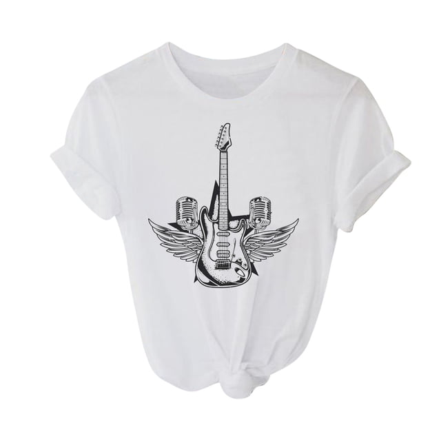Pompotops T-shirt à Manches Courtes Imprimé Mode pour Femmes Blouse Décontractée Ample en Solde