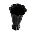 thumbnail image 4 of 9.1 Inch 3D Printed Art Vase, Sleek Matte Black Decorative Flower Vase With Unique Sculpted Design For Home Living Room, Bedroom, Office Tabletop Decor, Ideal For Modern Interior, 4 of 6