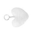 thumbnail image 3 of Heart Shape Hair Pendant Handbag Decor Keychain Key Buckle Ring Shoulder Bag Hanging Ornaments, 3 of 4