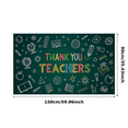 thumbnail image 2 of Chalkboard Design Thank You Teachers Banner Colorful School Decorations Classroom Party Event for Teacher Appreciation Celebration, 2 of 7