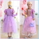 thumbnail image 3 of Disfraz de princesa Luzlen, vestido morado para niñas de 6 a 7 años, 3 of 6