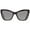 BLACK, variant on Versace VE 4417U Plastic Womens Butterfly Sunglasses Havana 56mm Adult