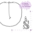 thumbnail image 2 of WEIS Double Ligne Cristal de Strass Initiale Chevillet, 2 of 5
