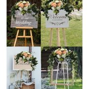 HAOSHICS Wedding Arch Flowers, 30 Inch Rustic Artificial Floral Swag for Lintel, Arbor and Ceremony, Green Leaves Rose Peony Door Wreath Reception Backdrop Home Decoration, Champagne