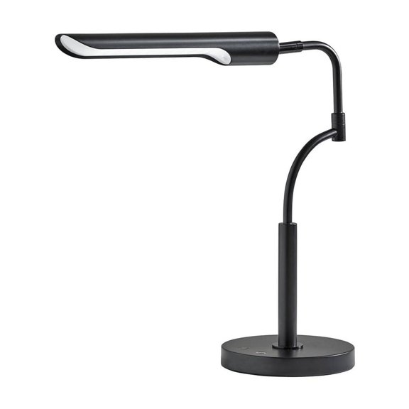 Adesso Zane LED Desk Lamp w. Smart Switch- Black Black