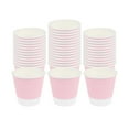thumbnail image 2 of Restpresso 8 oz Light Pink Paper Coffee Cup - Ripple Wall - 3 1/2" x 3 1/2" x 3 1/4" - 25 count box, 2 of 6
