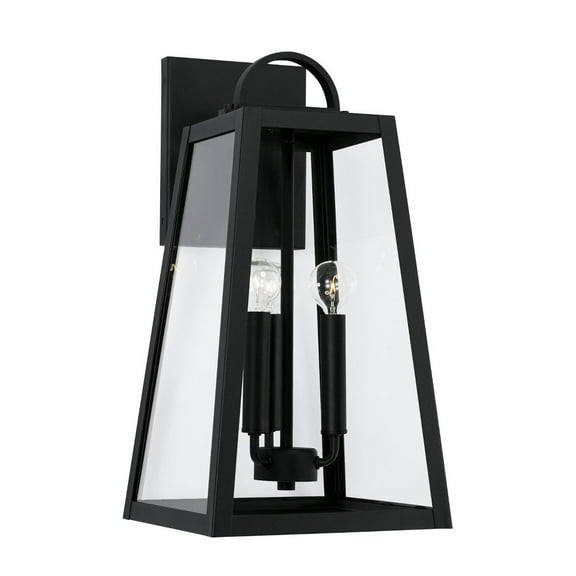 3 Light Outdoor Wall Lantern Rain Or Shine Made For Coastal Environments-Black Finish Capital Lighting 943732Bk
