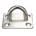 thumbnail image 4 of Fixed Clamp X2 90 Stainless Steel Hasp And Staple Gate Door Lock For Padlock 2 Pcs Silver, 4 of 4