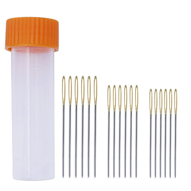 Shisuyan Craft Needles Silver Carbon Steel 18Pcs Anti Rust Corrosion Resistance