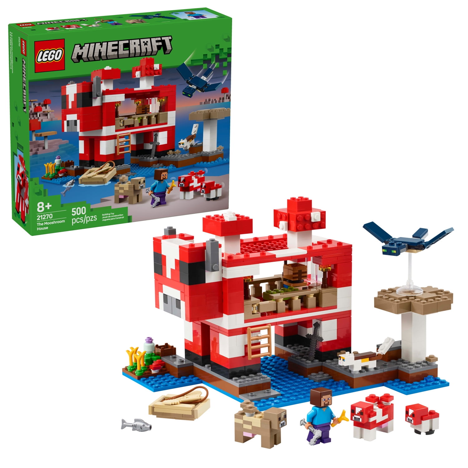 UPC 673419404709 product image for LEGO Minecraft The Mooshroom House Toy Figures and Playset - Building Minecraft  | upcitemdb.com