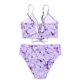 thumbnail image 4 of Moda mujer traje de baño de una pieza sin cintura estampado Halter encaje Sexy Bikini Fridja  nalpqowj62375, 4 of 8