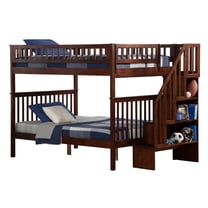 Woodland Staircase Bunk Bed Full over Full in Multiple Colors and Configurations