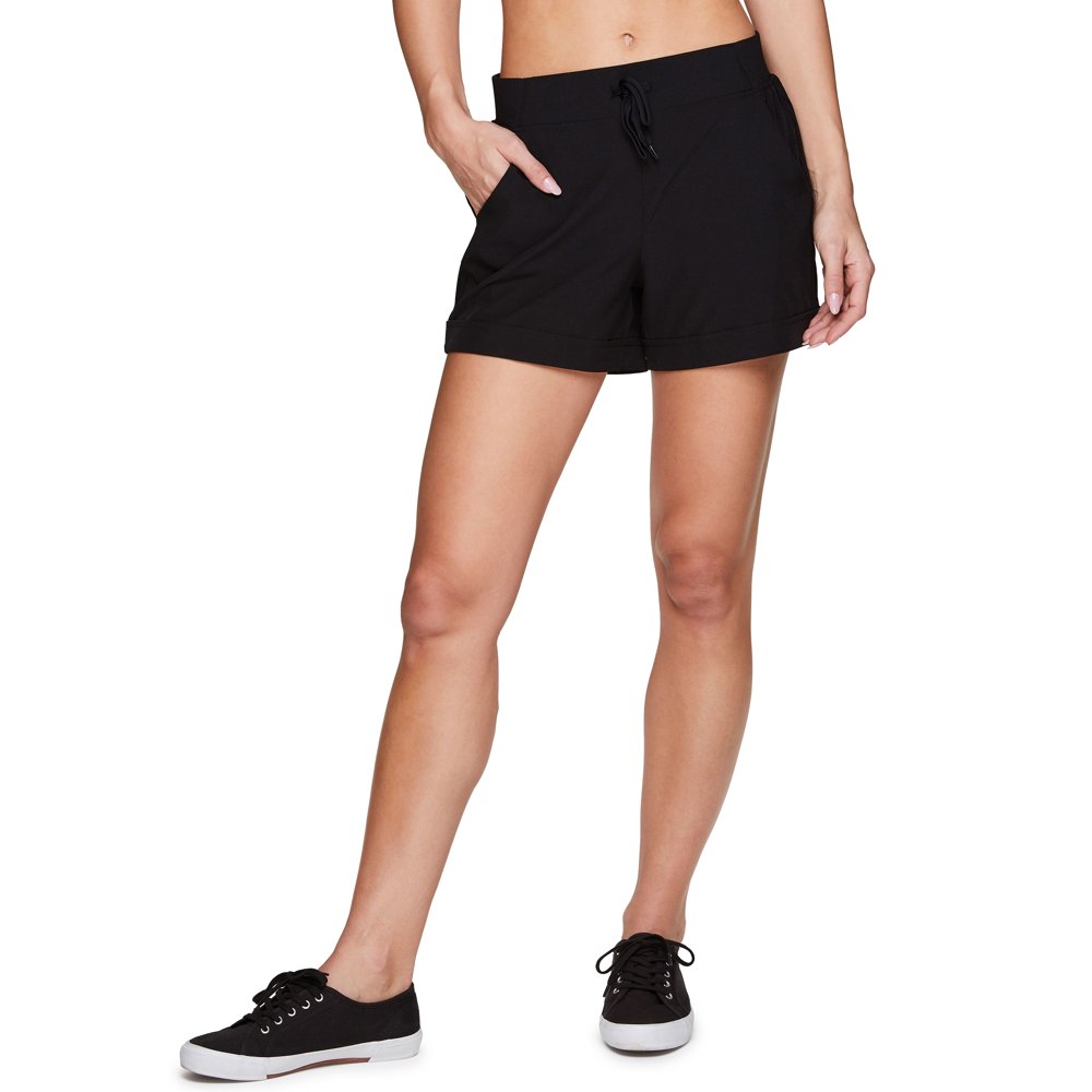 RBX RBX Active Women's Ribbed Side Woven Walking Short With Pockets