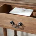 thumbnail image 3 of SAFAVIEH Primrose French 2-Drawer Brown Wood Rectangle Console Table (35.5 in. W x 13 in. D x 29.5 in. H), 3 of 14