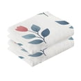thumbnail image 3 of Ryvnso Leaf Pattern Cotton Hand Towels Sets Face Towel 2 PCs Bathroom Decorative, 3 of 7