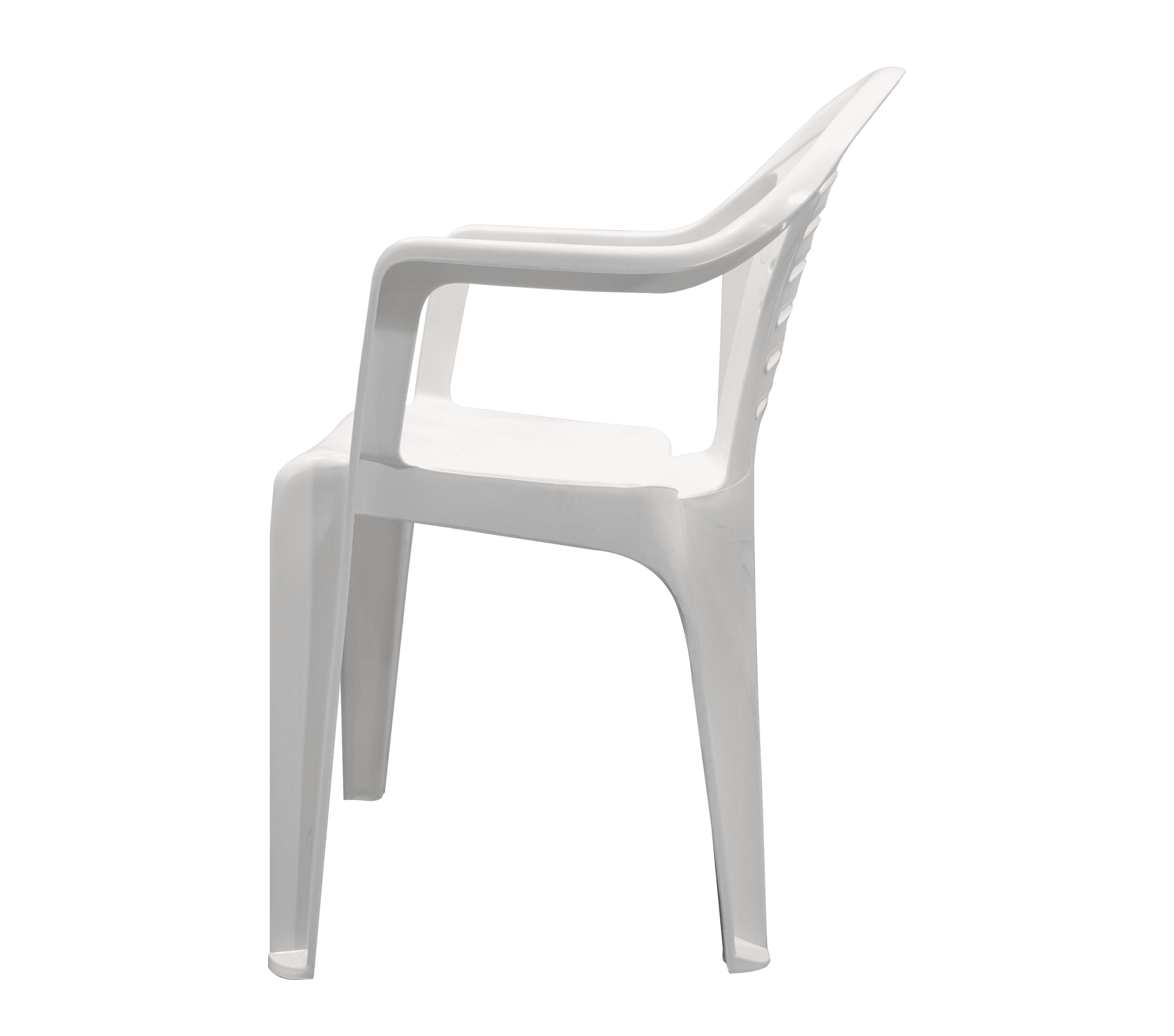 Sanchia White Plastic Chair for Adults - Durable Outdoor Seating