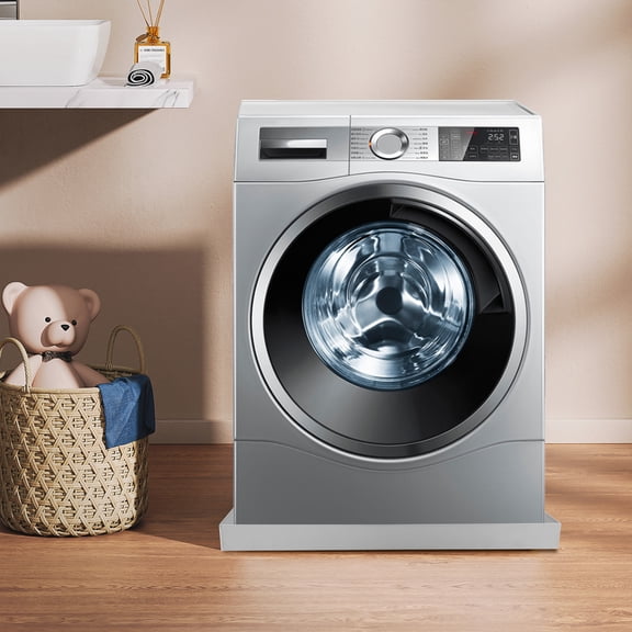 304 Stainless Steel Washing Machine Drip Tray, Drain Pan with Pre-Cut Hole, Space-Saving, Easy Installation, Rustproof & Durable, Ideal for Laundry & Kitchen