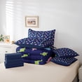thumbnail image 6 of Erosebridal Kids Cartoon Dinosaur 7-Piece Twin Bedding Sets,Jungle Dino 3D Ancient Animals Bedding Comforter Set For Boys,Reversible, 6 of 7