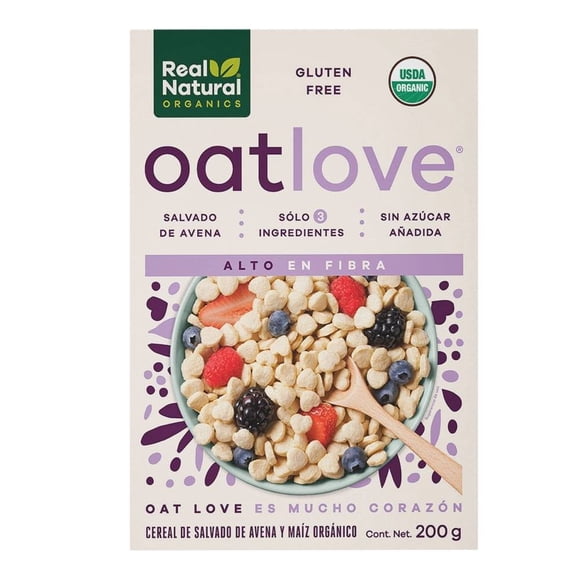 Cereal Real Natural salvado de avena y maíz orgánico 200 g