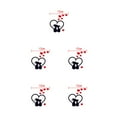 thumbnail image 3 of jesticaly Cat Light Switch Sticker Decal Vinyl Art Wall Sticker Lightswitch Black Kitten 1pcs #2 5Set, 3 of 6