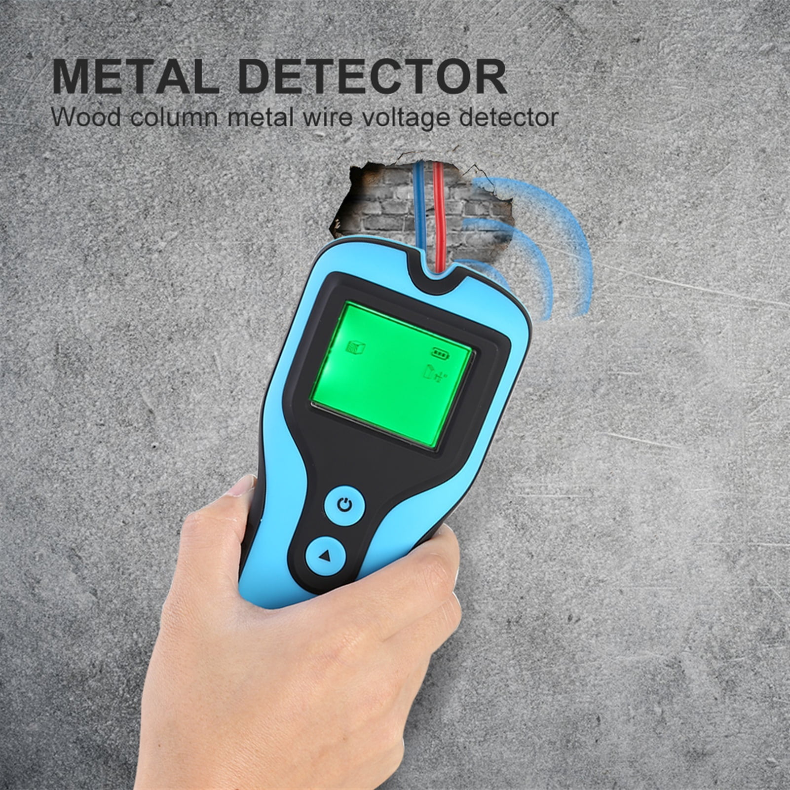 5 In 1 Wall Testing Monitor Water Purity Filter Metal Detector AC Voltage Live Wire Wood Pipe Stud Finder Wall Scanner ,High Visibility