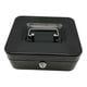 thumbnail image 3 of Caja de efectivo con cerradura y llave Caja de almacenamiento de efectivo con asa Caja de ahorro de dinero de metal Negro, 3 of 9