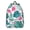 Tropical Leafy J, variant on Vintage Chic Paisley Backpack, Ethnic Mandala Style Boho Floral School Bag with Artistic Retro Pattern
