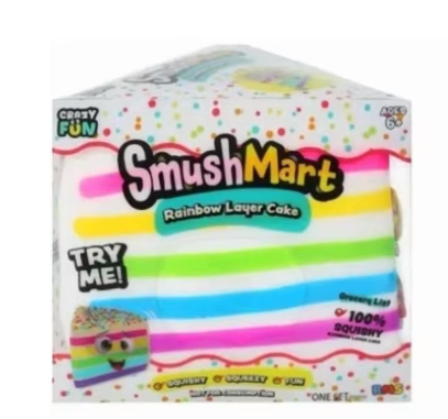 SmushMart Jumbo Squishy Cake-Slow-Rising Squishy Figure, Bread - Stress Relief Squeeze Ball
