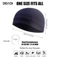thumbnail image 2 of DIDADI Sport Beanie Skull Cap, Summer Quick Dry Skull Hats, Lightweight Helmet Liner, Sweat Wicking Dome Hat Head Wrap, Sleep Caps (Blue), 2 of 6