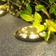 thumbnail image 2 of Paquete de 4 luces solares de suelo IP65 impermeables para paisaje, 16 LED, para decoración de patio, camino, jardín (luz cálida), 2 of 5
